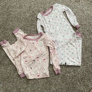 Pair of two NWT Milkberry 3t girl pj sets lightweight